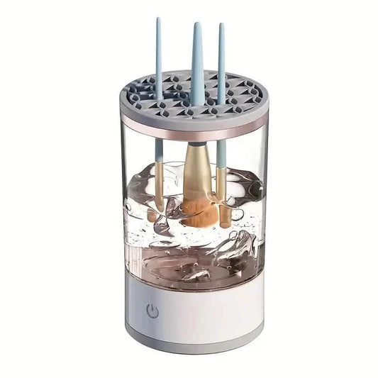3-in-1 Automatic Makeup Brush Cleaner & Dryer Stand – Electric Cosmetic Brush Washing Machine