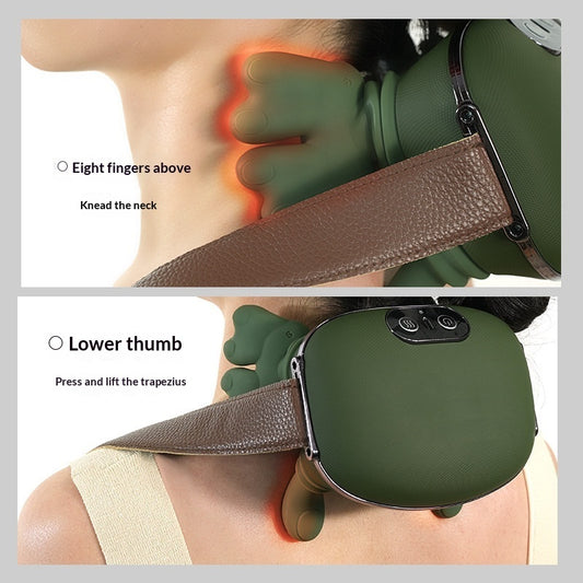 Electric Neck & Shoulder Massager – Rechargeable Trapezius Cervical Spine Pain Relief Device