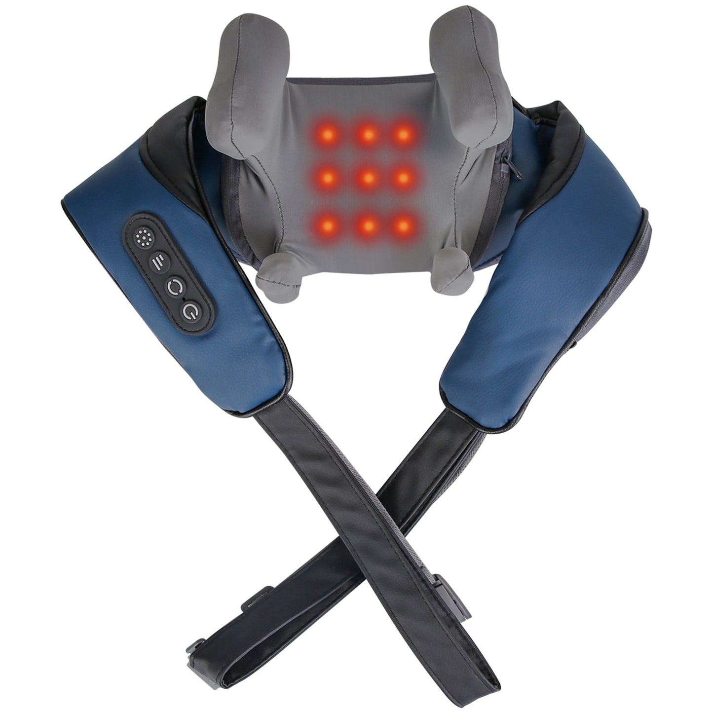 Shiatsu Neck & Shoulder Massager Pillow with Heat – Electric Deep Tissue Pain Relief